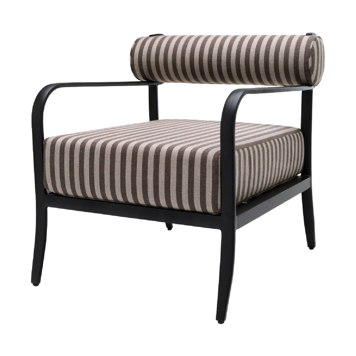   Modern European furniture - Black Aluminum Outdoor Accent Chair - www.oroa.com | Oroa.com