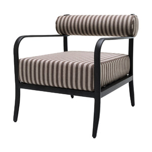   Modern European furniture - Black Aluminum Outdoor Accent Chair - www.oroa.com | Oroa.com