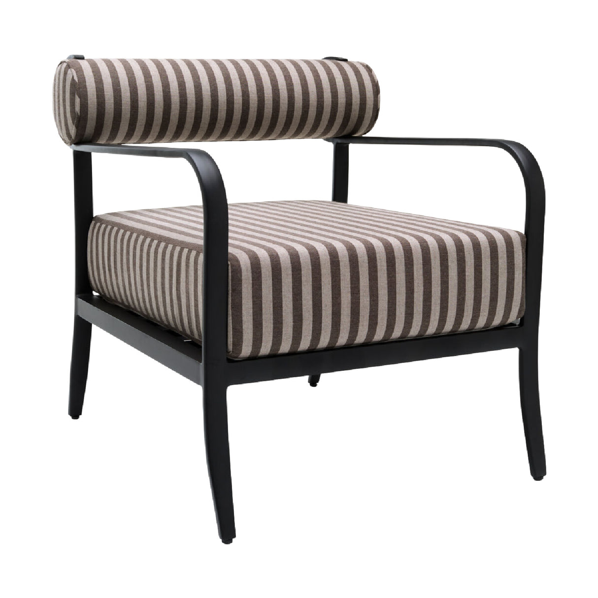  Modern European furniture - Black Aluminum Outdoor Accent Chair - www.oroa.com | Oroa.com