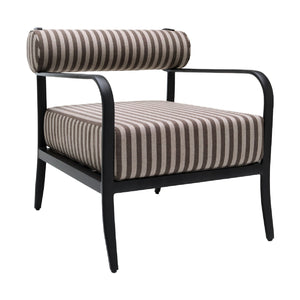   Modern European furniture - Black Aluminum Outdoor Accent Chair - www.oroa.com | Oroa.com