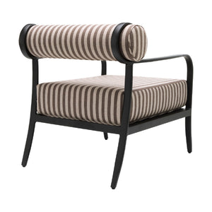   Modern European furniture - Black Aluminum Outdoor Accent Chair - www.oroa.com | Oroa.com
