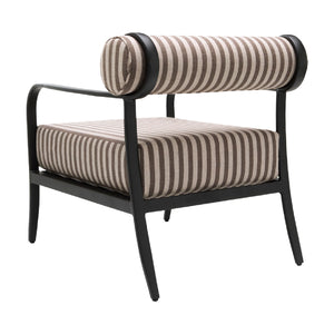   Modern European furniture - Black Aluminum Outdoor Accent Chair - www.oroa.com | Oroa.com
