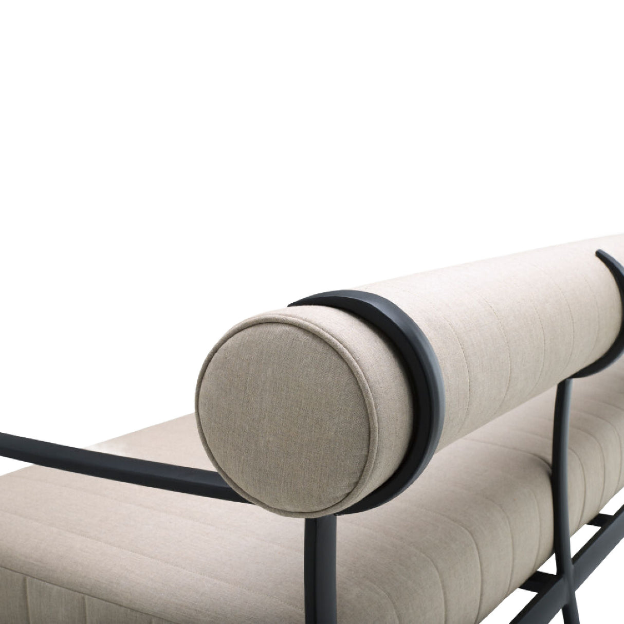  Modern European furniture - Black Aluminum Outdoor Sofa - www.oroa.com | Oroa.com