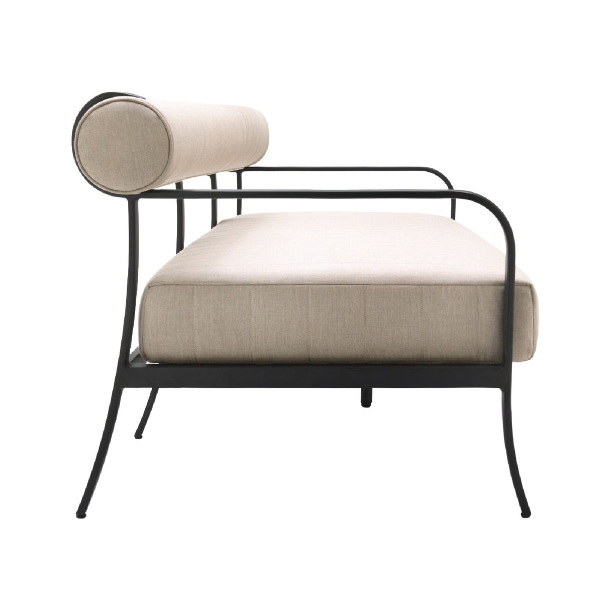   Modern European furniture - Black Aluminum Outdoor Sofa - www.oroa.com | Oroa.com