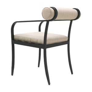   Modern European furniture - Black Aluminum Outdoor Dining Chair - www.oroa.com | Oroa.com