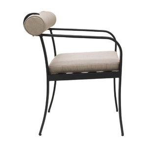   Modern European furniture - Black Aluminum Outdoor Dining Chair - www.oroa.com | Oroa.com