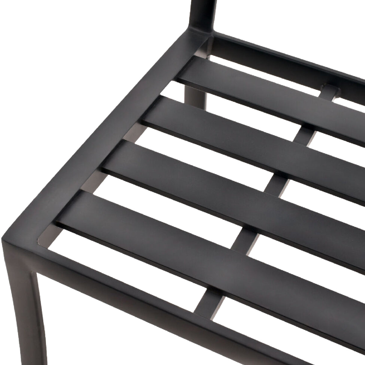  Modern European furniture - Black Aluminum Outdoor Dining Chairs (2) - www.oroa.com | Oroa.com