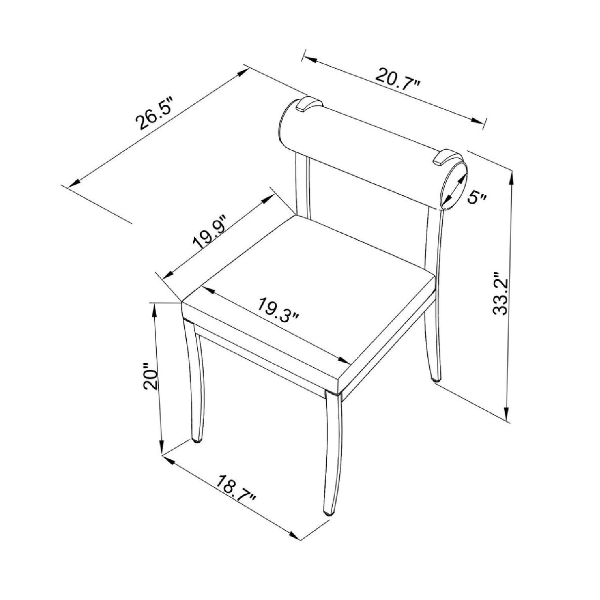   Modern European furniture - Black Aluminum Outdoor Dining Chairs (2) - www.oroa.com | Oroa.com