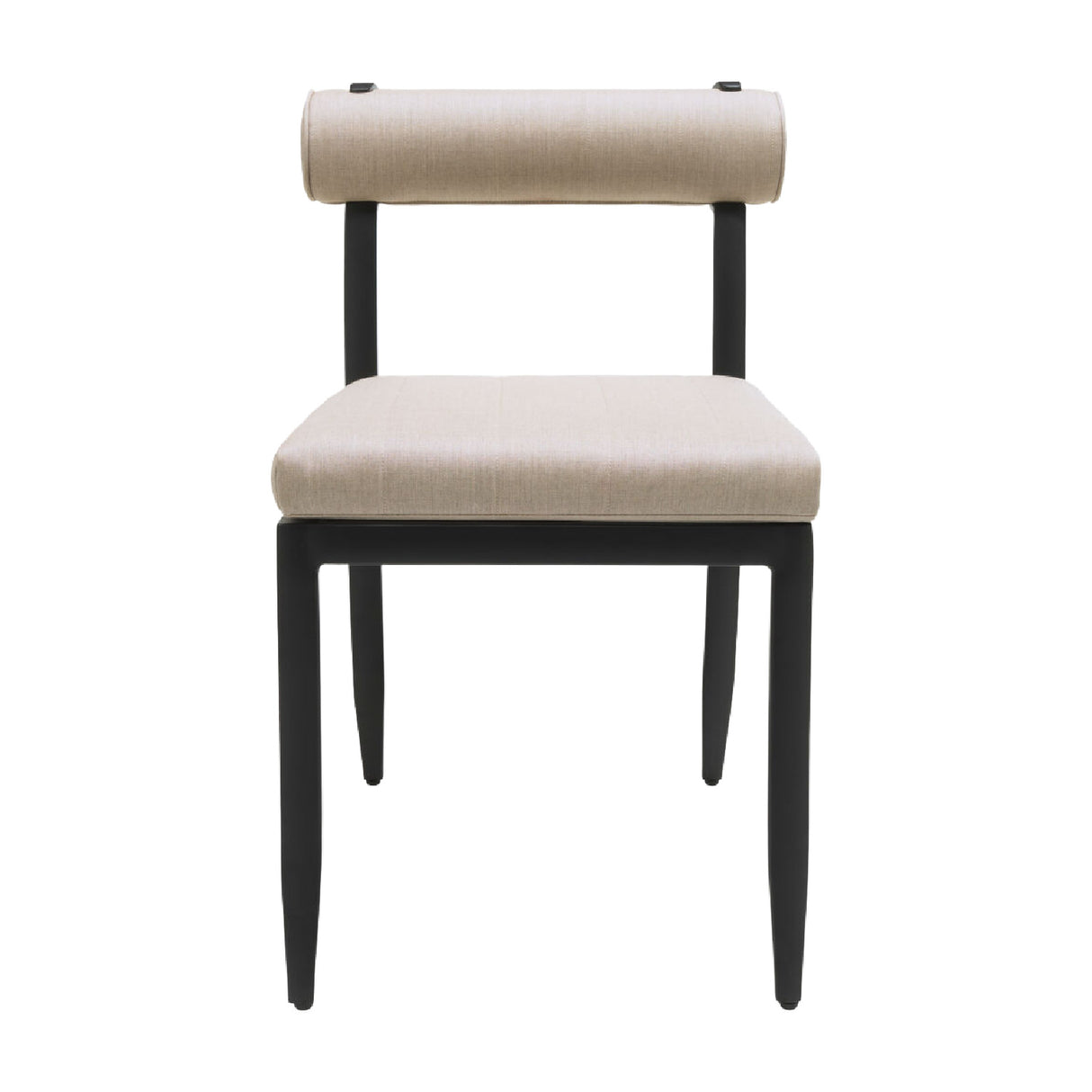   Modern European furniture - Black Aluminum Outdoor Dining Chairs (2) - www.oroa.com | Oroa.com