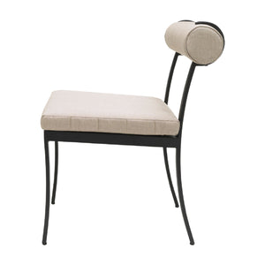   Modern European furniture - Black Aluminum Outdoor Dining Chairs (2) - www.oroa.com | Oroa.com