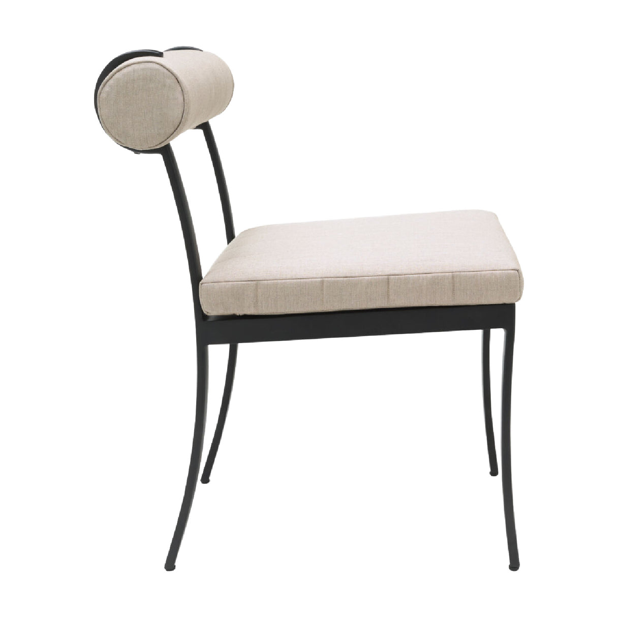   Modern European furniture - Black Aluminum Outdoor Dining Chairs (2) - www.oroa.com | Oroa.com