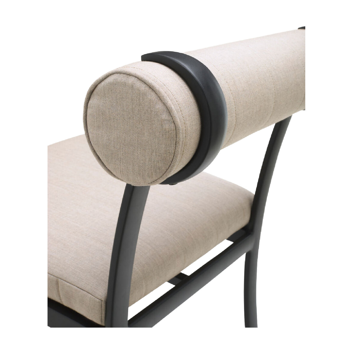   Modern European furniture - Black Aluminum Outdoor Dining Chairs (2) - www.oroa.com | Oroa.com