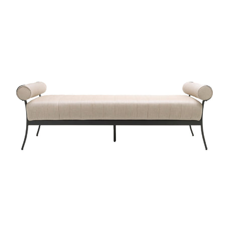   Modern European furniture - Black Aluminum Outdoor Bench - www.oroa.com | Oroa.com