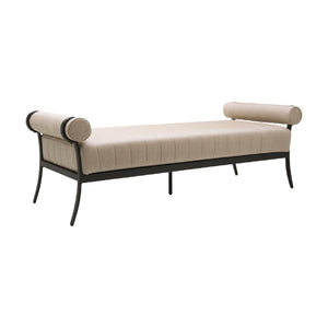   Modern European furniture - Black Aluminum Outdoor Bench - www.oroa.com | Oroa.com
