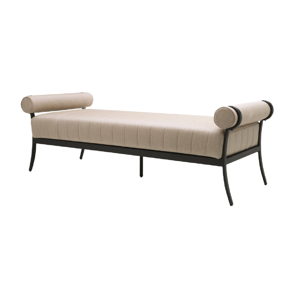   Modern European furniture - Black Aluminum Outdoor Bench - www.oroa.com | Oroa.com