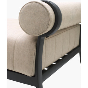   Modern European furniture - Black Aluminum Outdoor Bench - www.oroa.com | Oroa.com