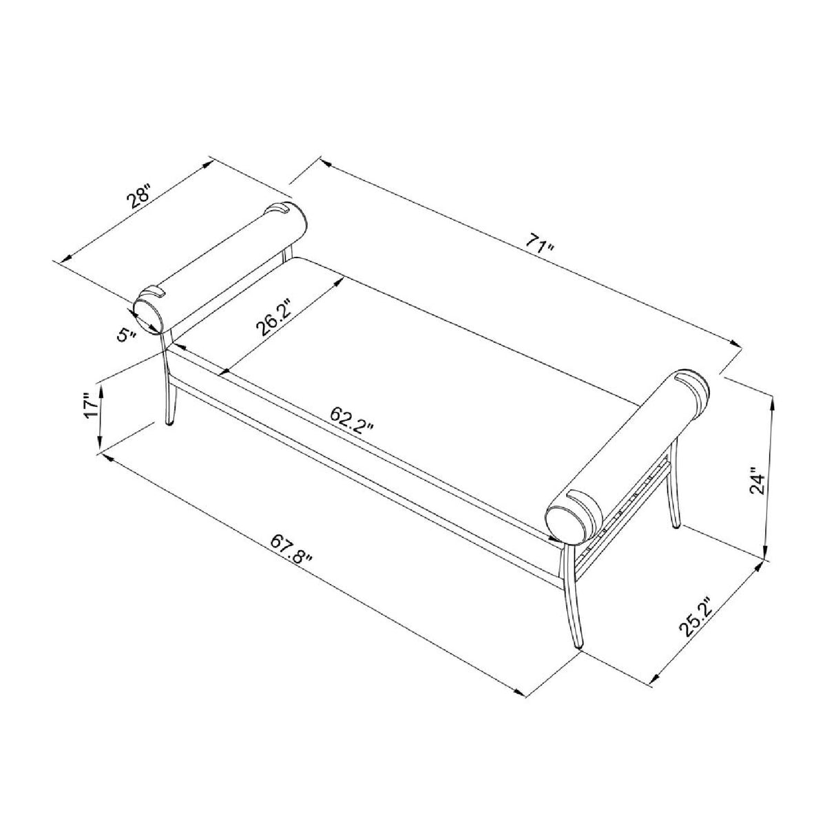   Modern European furniture - Black Aluminum Outdoor Bench - www.oroa.com | Oroa.com