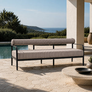   Modern European furniture - Black Aluminum Outdoor Sofa - www.oroa.com | Oroa.com
