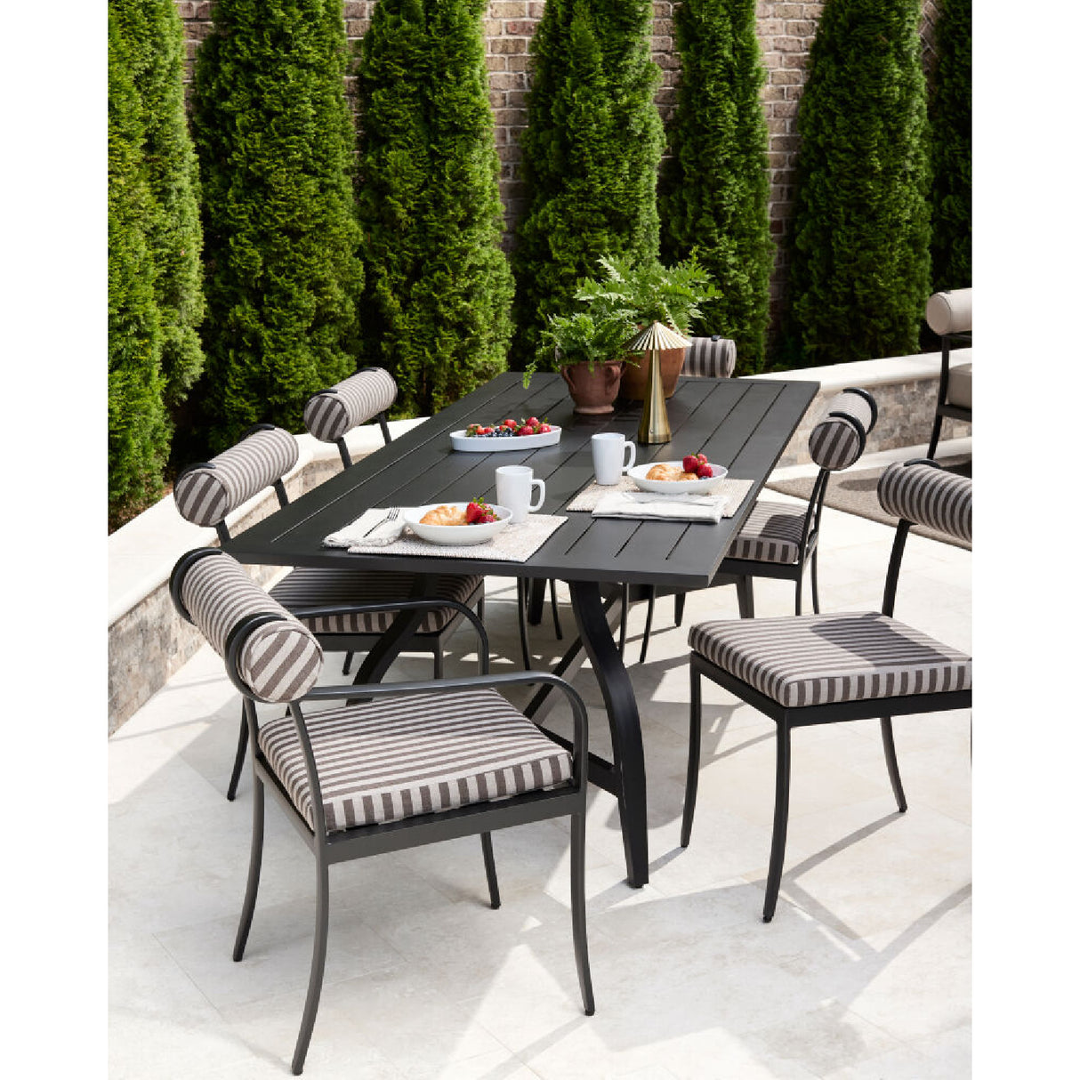   Modern European furniture - Black Aluminum Outdoor Dining Chair - www.oroa.com | Oroa.com