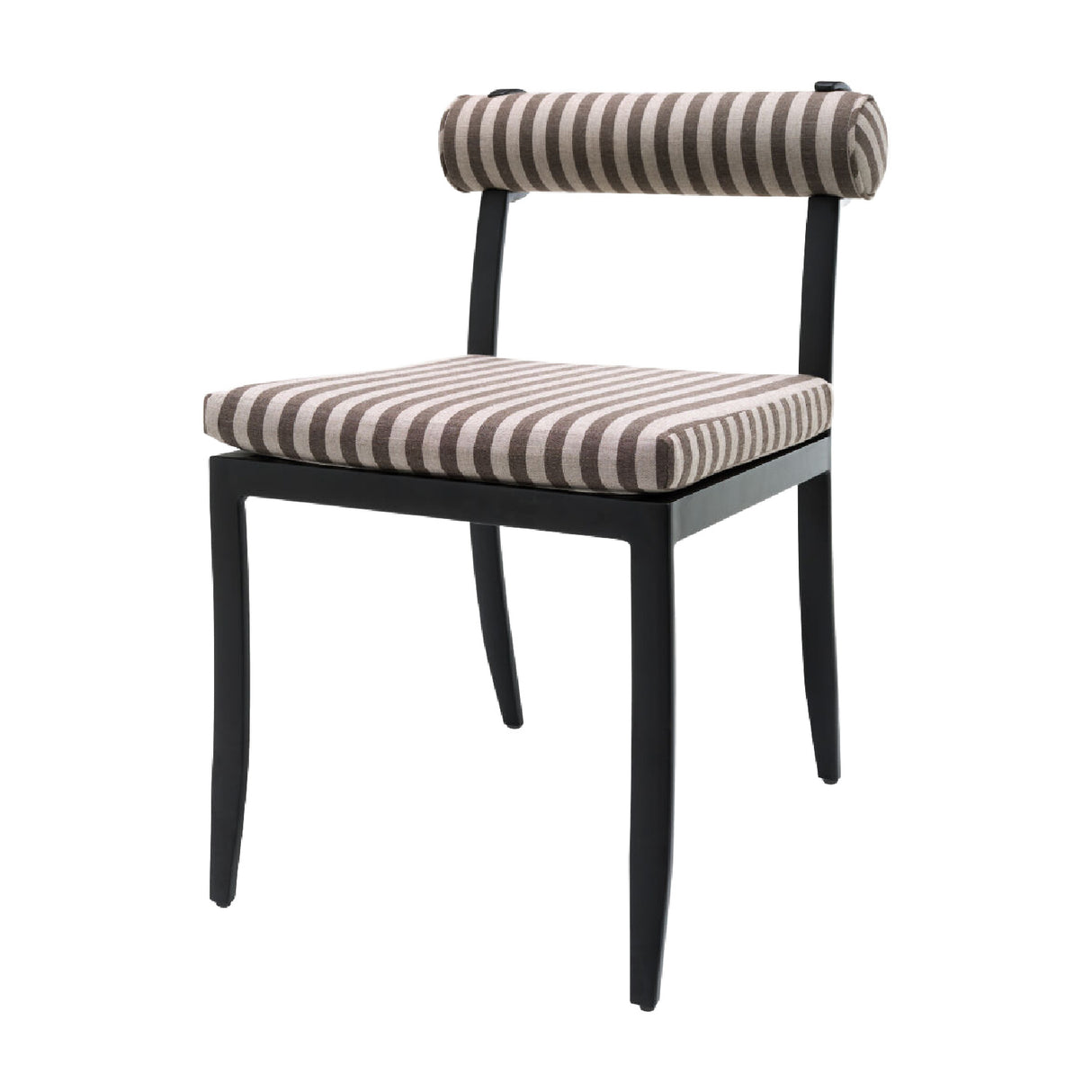   Modern European furniture - Black Aluminum Outdoor Dining Chairs (2) - www.oroa.com | Oroa.com