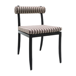   Modern European furniture - Black Aluminum Outdoor Dining Chairs (2) - www.oroa.com | Oroa.com