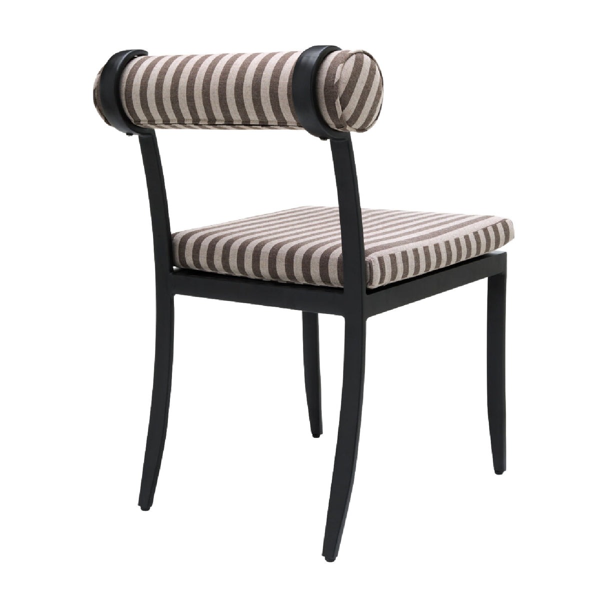   Modern European furniture - Black Aluminum Outdoor Dining Chairs (2) - www.oroa.com | Oroa.com