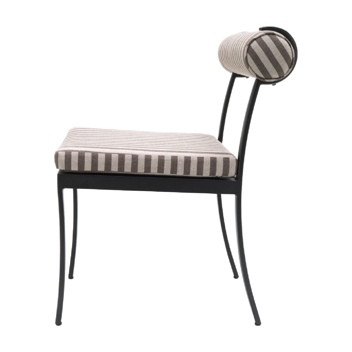   Modern European furniture - Black Aluminum Outdoor Dining Chairs (2) - www.oroa.com | Oroa.com