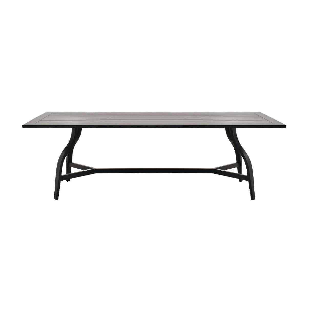   Modern European furniture - Black Aluminum Outdoor Dining Table - www.oroa.com | Oroa.com