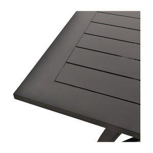   Modern European furniture - Black Aluminum Outdoor Dining Table - www.oroa.com | Oroa.com