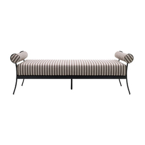   Modern European furniture - Black Aluminum Outdoor Bench - www.oroa.com | Oroa.com