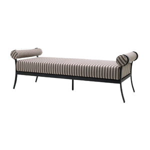   Modern European furniture - Black Aluminum Outdoor Bench - www.oroa.com | Oroa.com
