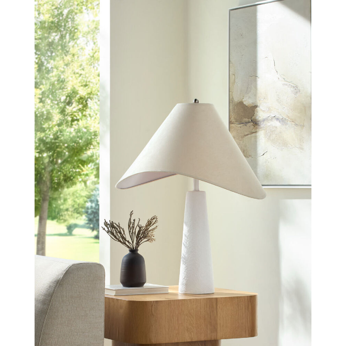   Modern European furniture - Cotton Shade Accent Table Lamp - www.oroa.com | Oroa.com
