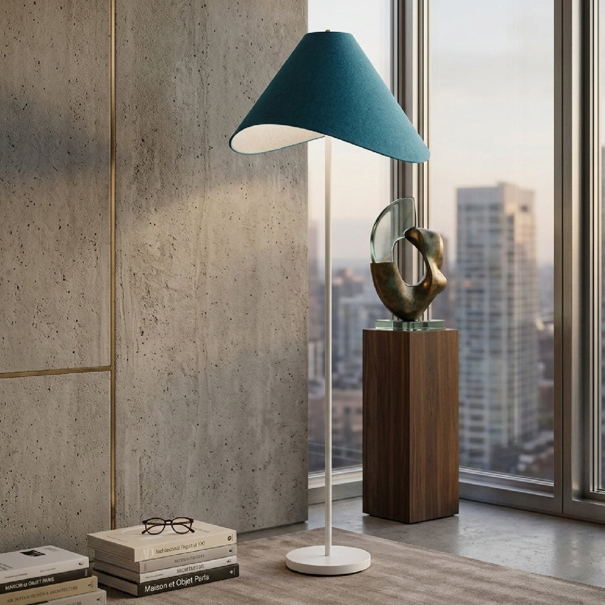   Modern European furniture - Cotton Shade Accent Floor Lamp - www.oroa.com | Oroa.com