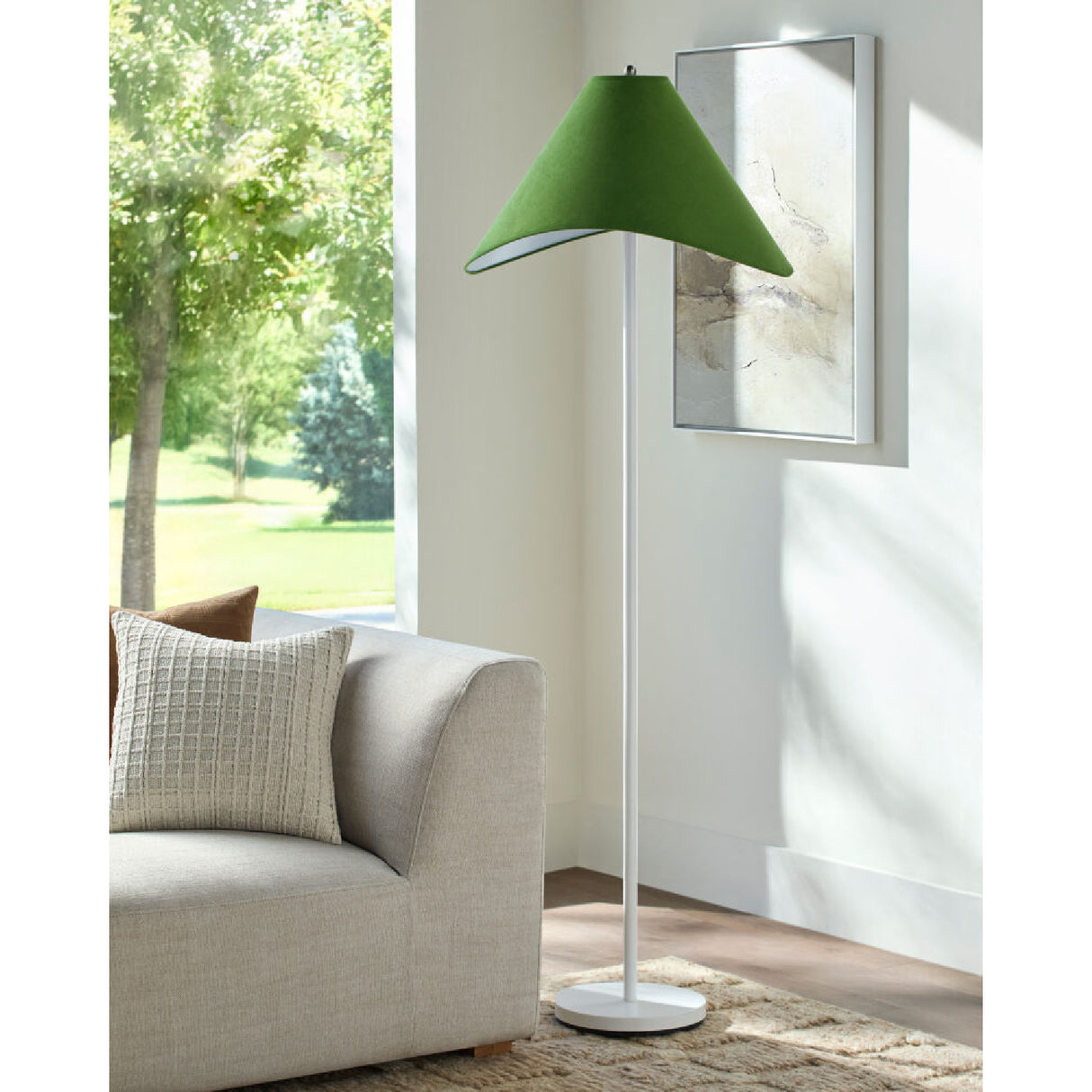   Modern European furniture - Cotton Shade Accent Floor Lamp - www.oroa.com | Oroa.com