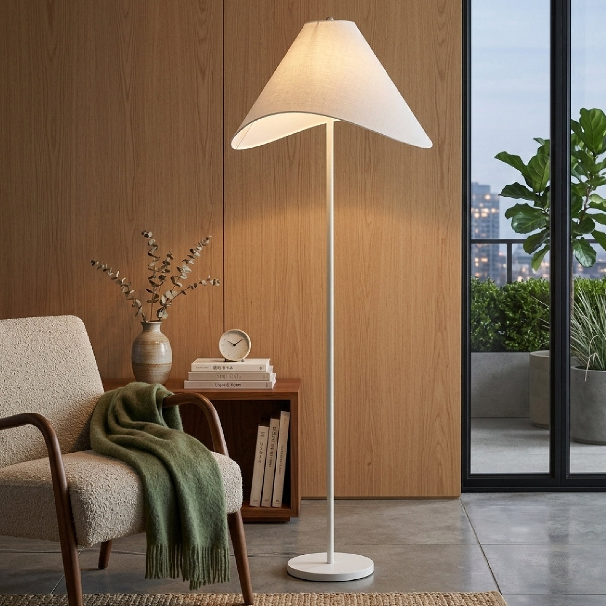   Modern European furniture - Cotton Shade Accent Floor Lamp - www.oroa.com | Oroa.com