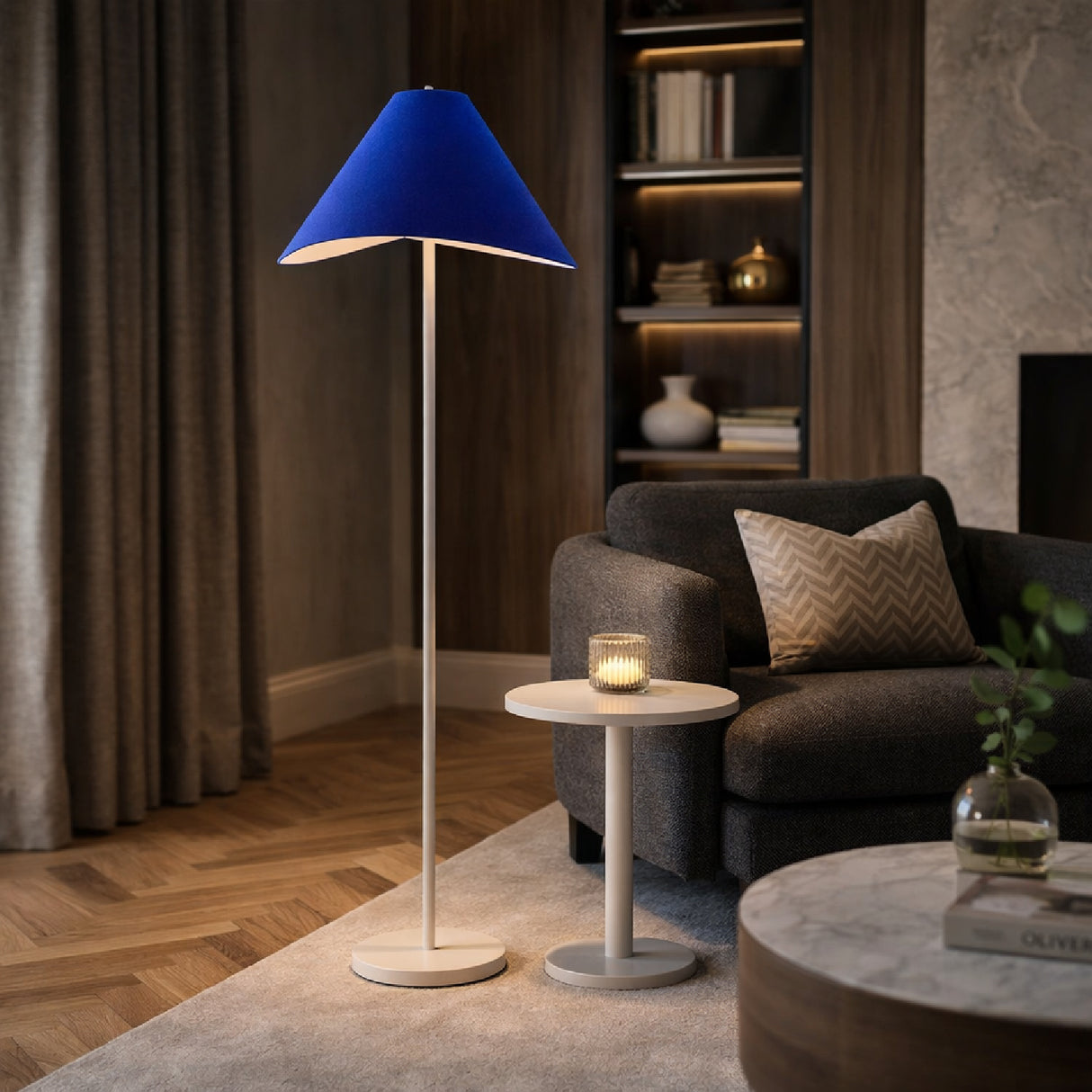  Modern European furniture - Cotton Shade Accent Floor Lamp - www.oroa.com | Oroa.com