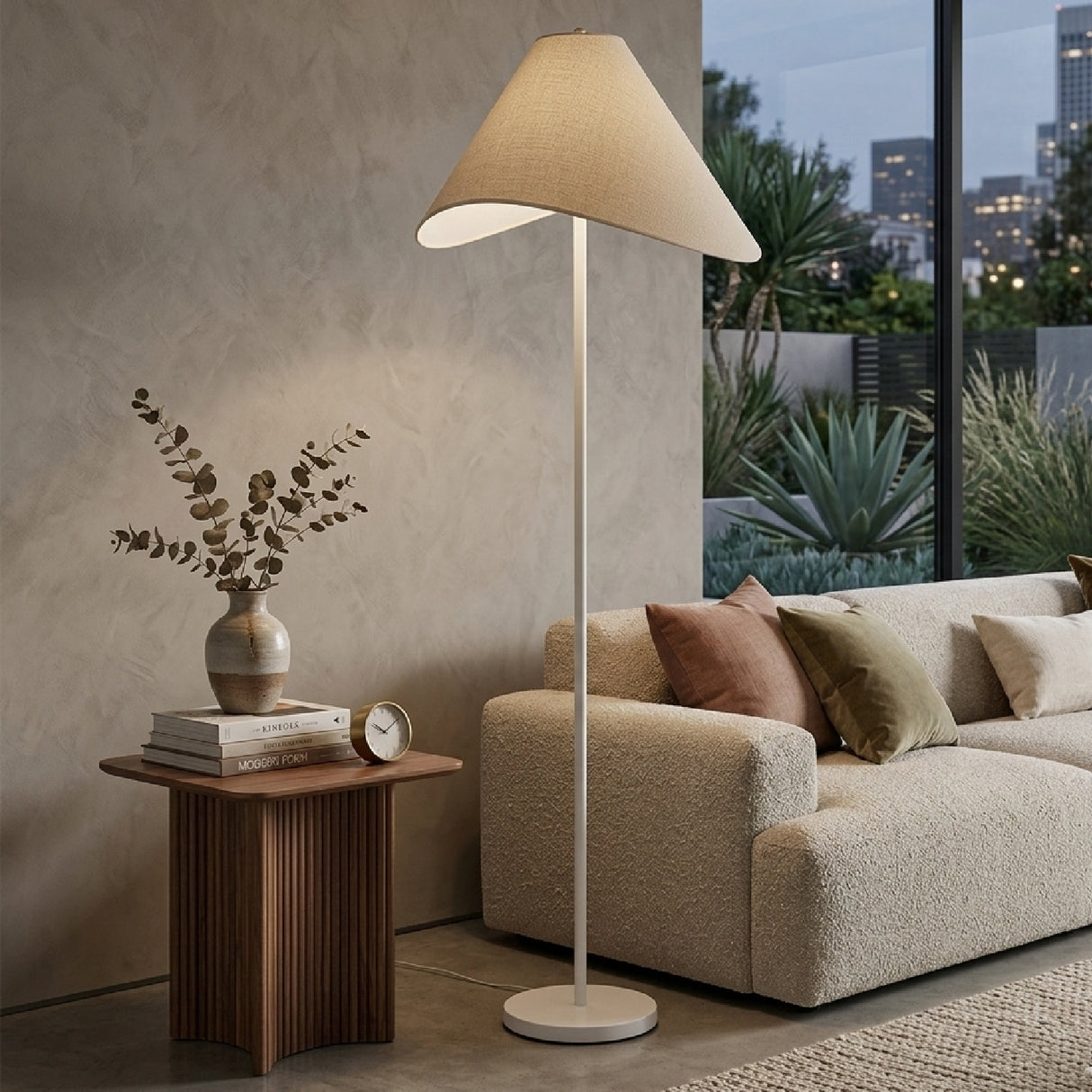   Modern European furniture - Cotton Shade Accent Floor Lamp - www.oroa.com | Oroa.com