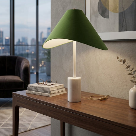  Modern European furniture - Marble Base Cotton Table Lamp - www.oroa.com | Oroa.com
