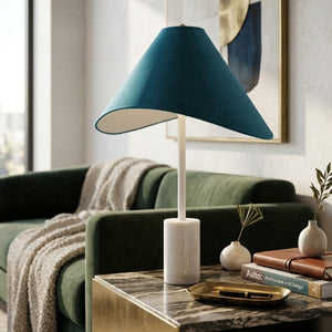   Modern European furniture - Marble Base Cotton Table Lamp - www.oroa.com | Oroa.com