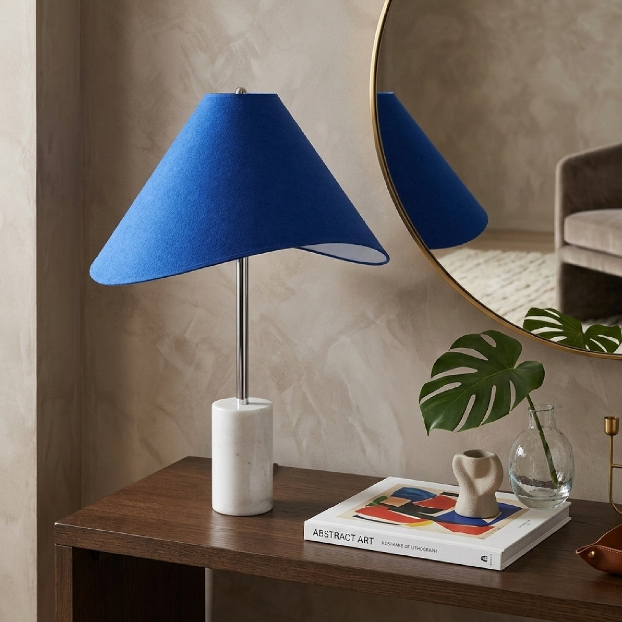   Modern European furniture - Marble Base Cotton Table Lamp - www.oroa.com | Oroa.com