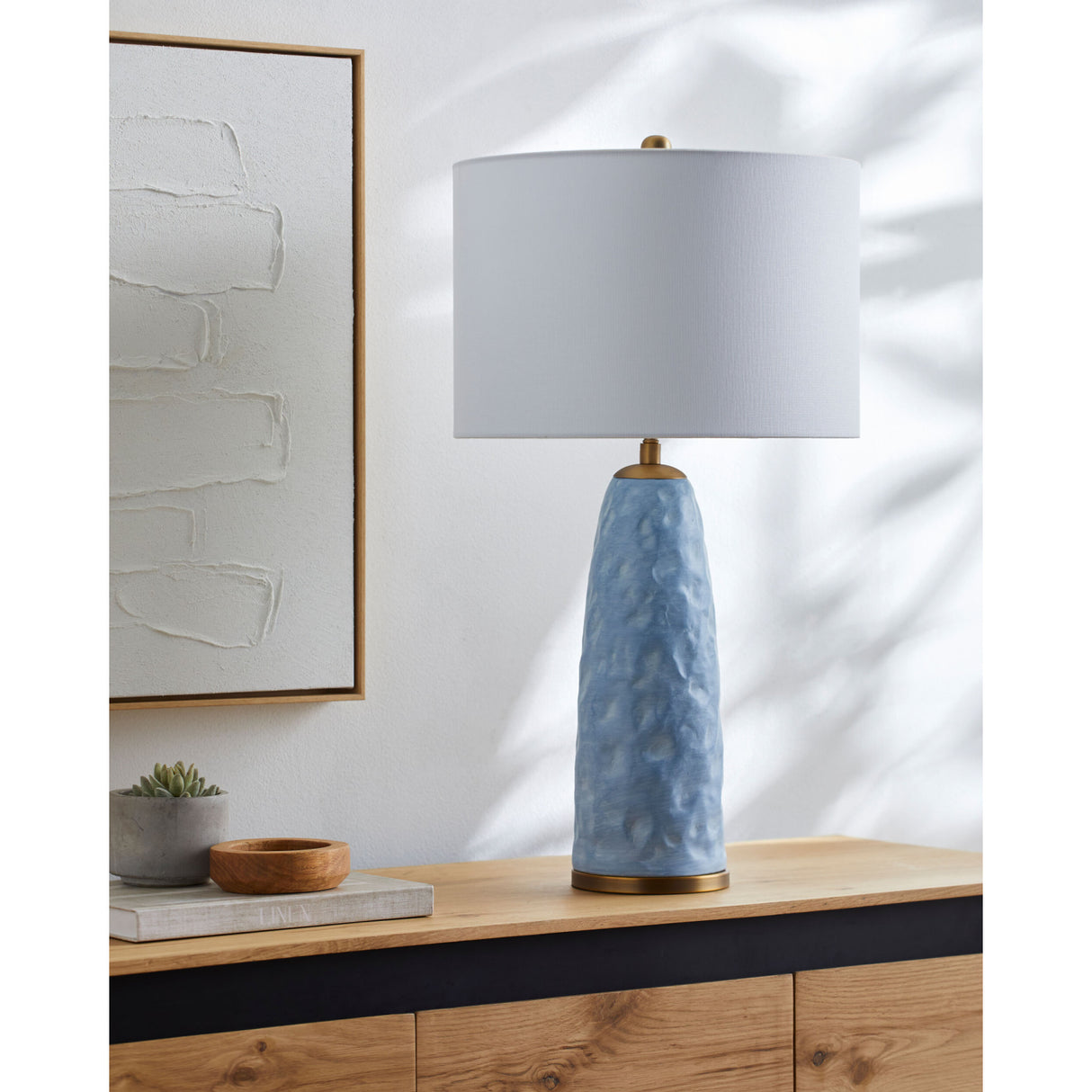   Modern European furniture - Blue Base Accent Table Lamp - www.oroa.com | Oroa.com