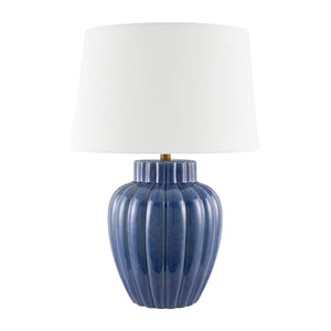   Modern European furniture - Blue Ceramic Accent Table Lamp - www.oroa.com | Oroa.com