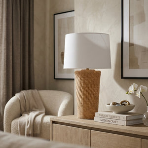   Modern European furniture - Rattan Woven Accent Table Lamp - www.oroa.com | Oroa.com