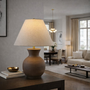   Modern European furniture - Antique Brown Ceramic Table Lamp - www.oroa.com | Oroa.com