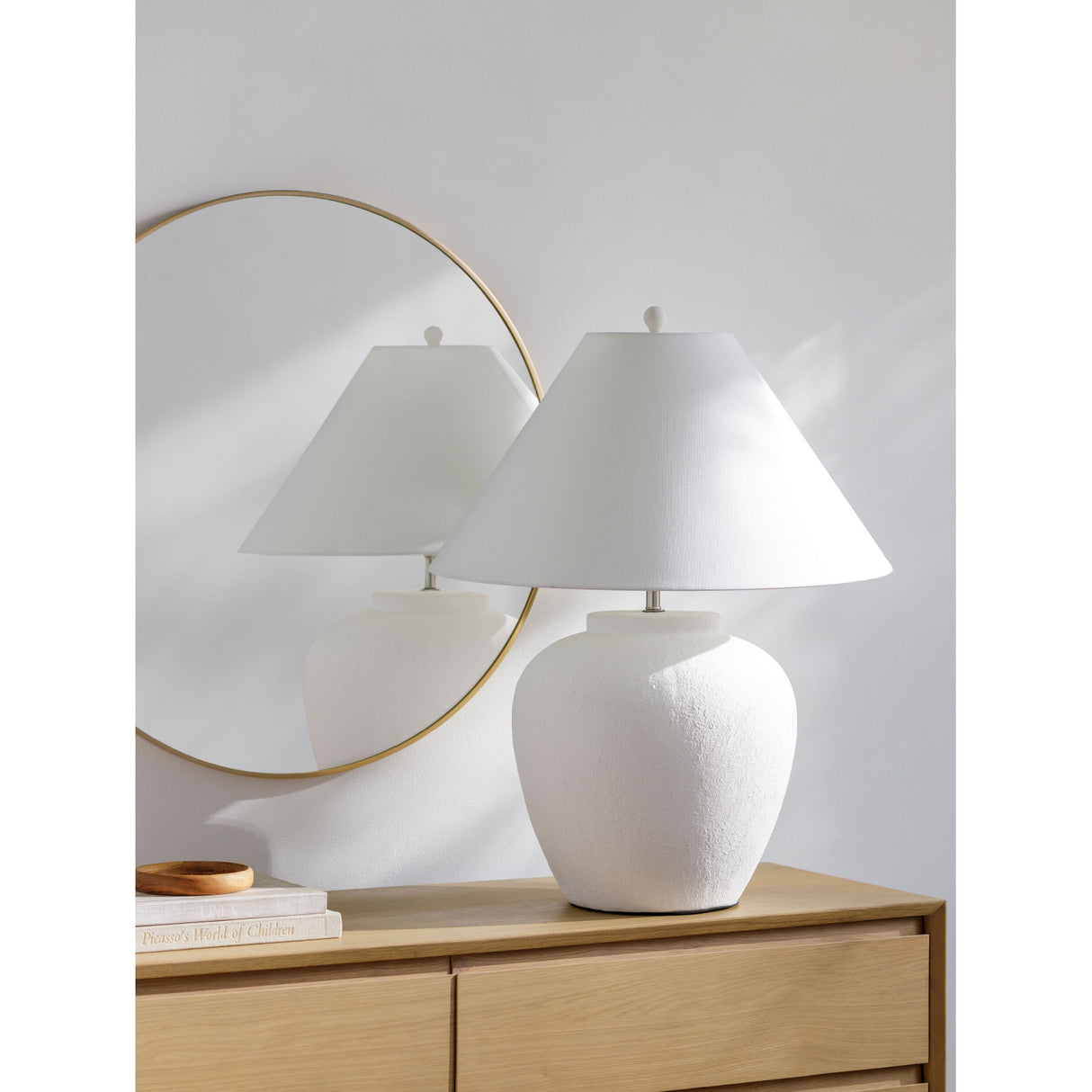   Modern European furniture - Cream Ceramic Accent Table Lamp - www.oroa.com | Oroa.com
