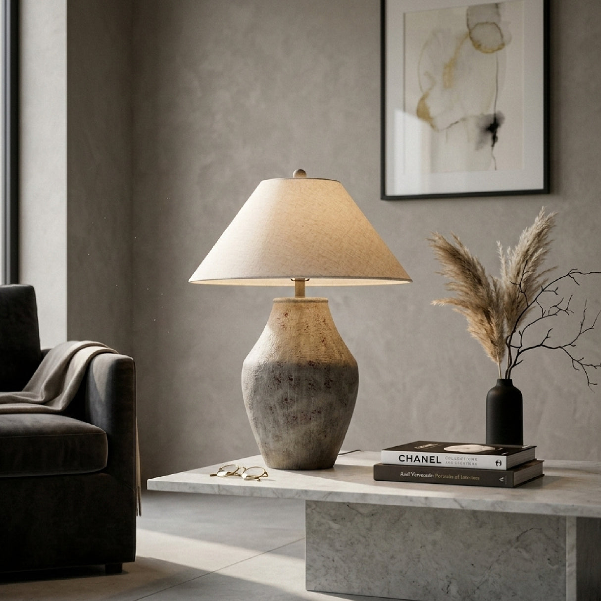  Modern European furniture - Textured Ceramic Accent Table Lamp - www.oroa.com | Oroa.com