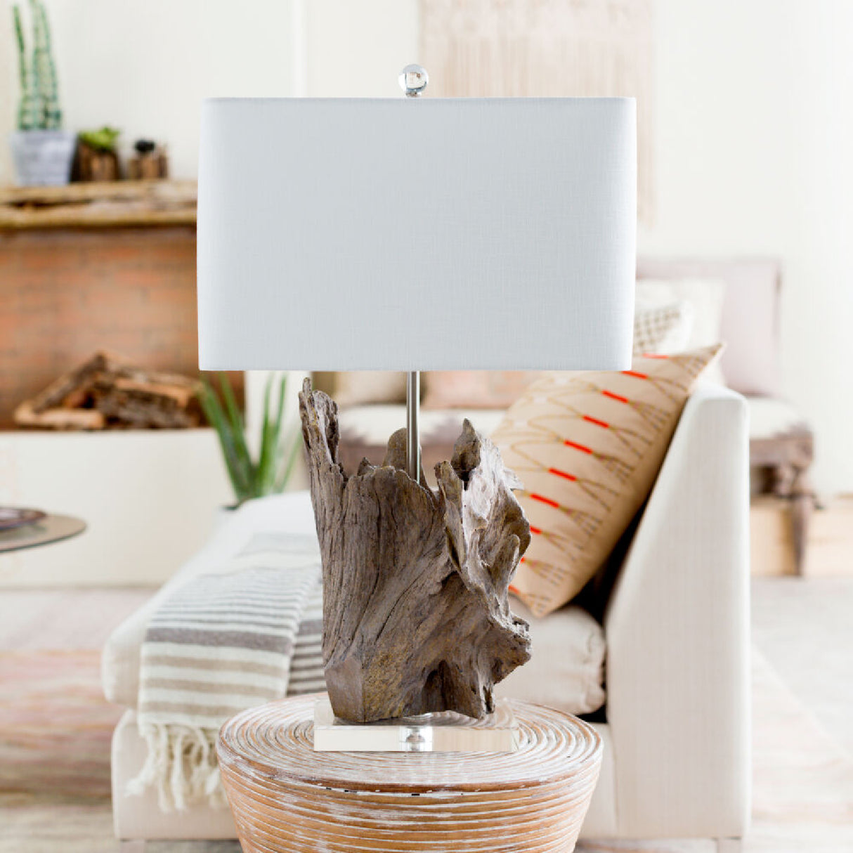   Modern European furniture - Organic Wooden-Look Table Lamp - www.oroa.com | Oroa.com