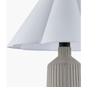   Modern European furniture - Gray Fluted Concrete Table Lamp - www.oroa.com | Oroa.com