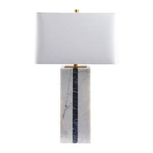   Modern European furniture - Marble White Linen Table Lamp - www.oroa.com | Oroa.com