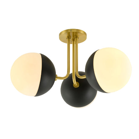   Modern European furniture - Electroplated Black 3-Light Chandelier - www.oroa.com | Oroa.com